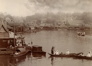 Rivière Chao Phraya, 1890